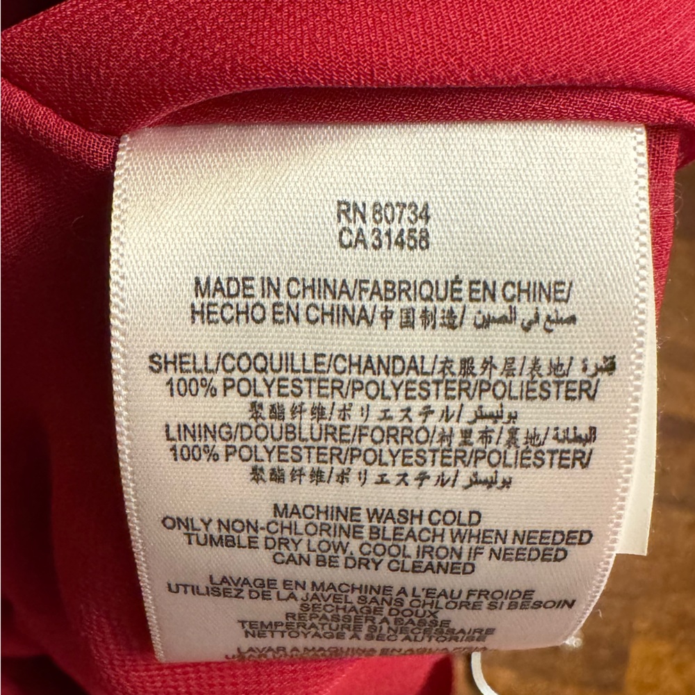 Bcbgeneration One Shoulder Raspberry Red Satin Dr… - image 5